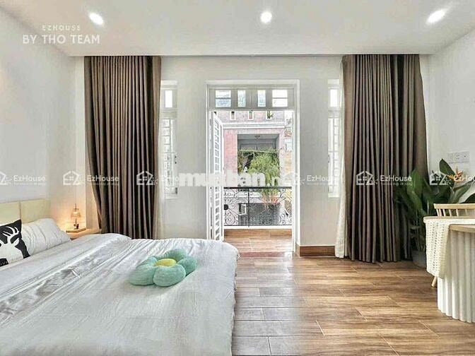 Cho Thuê Phòng Ban Công Tách Bếp Bình Thạnh 45m2_Nhà Mới_Full Nội Thất