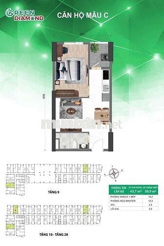 Bicons city chỉ 570tr, sát Metro, 1PN->3PN, chiết khấu 6%~ 120tr