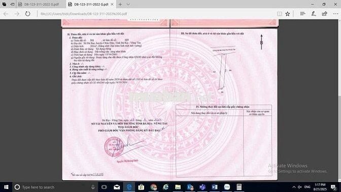 Bán 3 lô đất đã khu đo tại đường Bình Ba - Đá Bạc (2 lô 5m, 1 lô 6m)