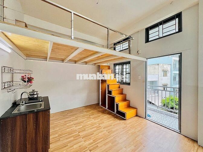 Căn Hộ có Gác full Nội Thất , Ban Công riêng giá rẻ ngay Gò Vấp