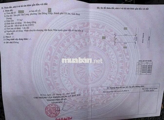 Đất mặt tiền kinh doanh KDC Tân Long, phường Tân Đông Hiệp, TP Dĩ An.