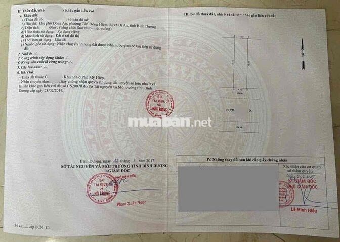 Đất mặt tiền KDC phú Mỹ Hiệp, phường Tân Đông Hiệp, Tp Dĩ An