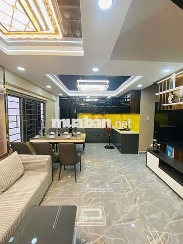 Nhà lô góc KDC đồng bộ Thạnh Xuân, Q12, DT 50m2, 5 tầng, nội thất đẹp