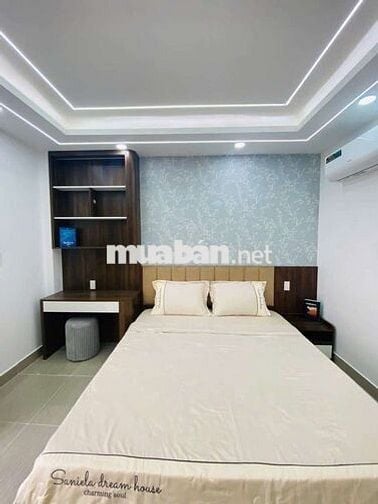 Nhà lô góc KDC đồng bộ Thạnh Xuân, Q12, DT 50m2, 5 tầng, nội thất đẹp