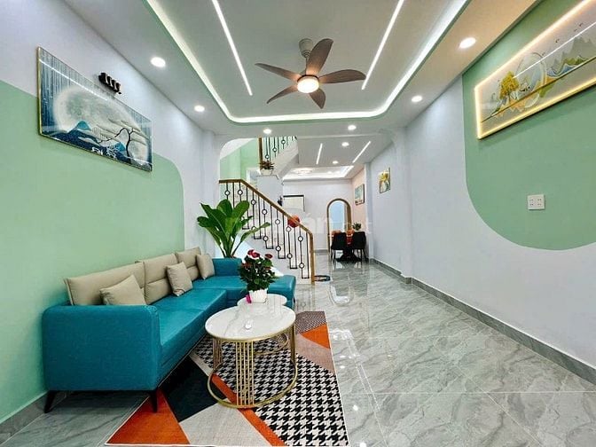 Nhà mới 4x14m 1 trệt 1 lầu 3PN 3WC gần Aeon Tân Phú
