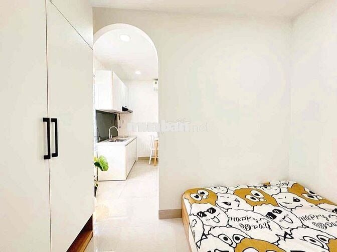 Cho Thuê Căn Hộ 1PN Mặt Tiền Đường Lê Văn Thọ Đối Diện CV Làng Hoa
