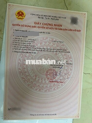Đất KDC Phú Mỹ Hiệp, phường Tân Đông Hiệp, TP Dĩ An.
