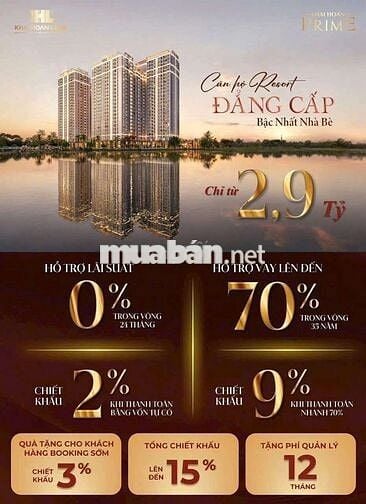 ✨ Khải Hoàn Prime – Căn hộ 2PN, view Tây Nam, ưu đãi vàng cực sốc! ✨