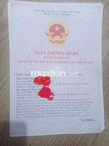 Bán CCMN Khương Trung Hoàng Văn Thái - Có Phôi Sổ Đồng Sở Hữu