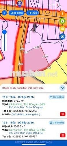 CC CẦN BÁN LÔ ĐẤT KÈM NHÀ VỊ TRÍ ĐẸP PHÚ VINH - ĐỊNH QUÁN - ĐỒNG NAI