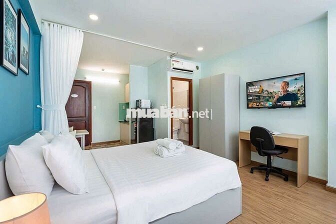 Cho thuê căn hộ full nội thất Quận 1 gần Vòng xoay Cống Quỳnh