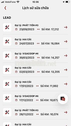Lead bảo dưỡng 100% ở Head đăng ký 2022