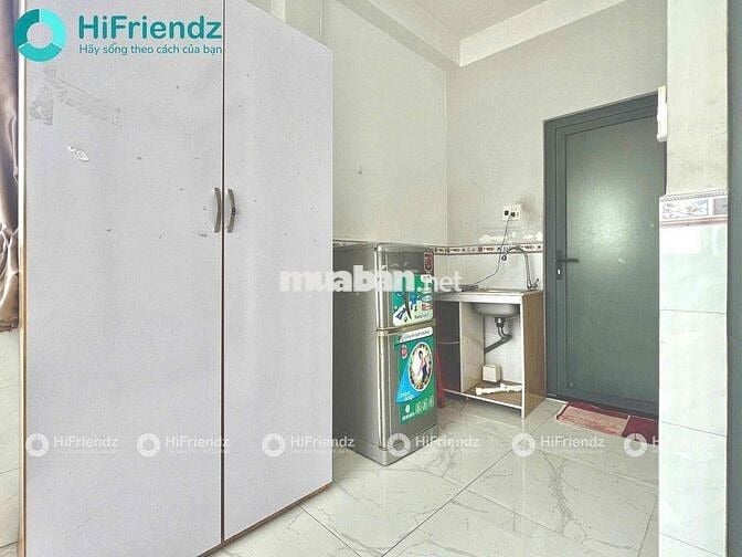 Phòng trọ gần cầu chữ Y rộng 25m2 full nội thất cửa sổ trời lớn