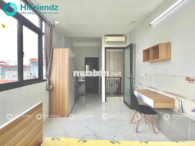 Phòng trọ gần cầu chữ Y rộng 25m2 full nội thất cửa sổ trời lớn