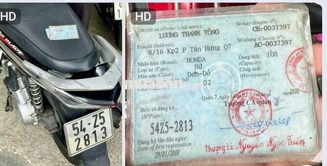 Bán Air Blade 2008 Nhập Thái, BSTP, 9 chủ kí