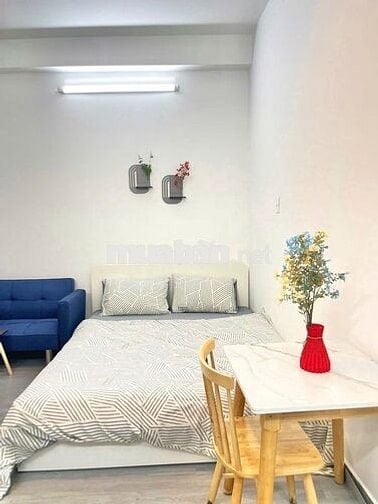 căn hộ ngay Hutech, P25,Bình Thạnh,1PN full nội thất, giặt riêng