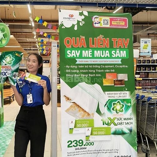 Tuyển Gấp Nhân Viên Cho Hệ Thống Làm Việc Phụ Quầy/Tạp Vụ/Bảo Vệ