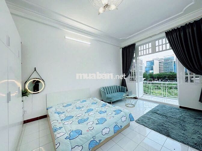 Cho thuê căn hộ dịch vụ studio tách bếp gần Sân Bay