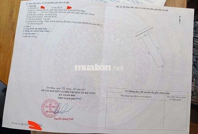 Bán lô đất xứng đáng đầu tư(đúng 3p đi bộ ra bãi biển Mỹ An)