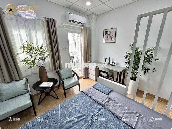 CĂN HỘ 1 PHÒNG NGỦ - BAN CÔNG MÁY GIẶT RIÊNG AN NINH 24/7 KẾ ĐH VLU