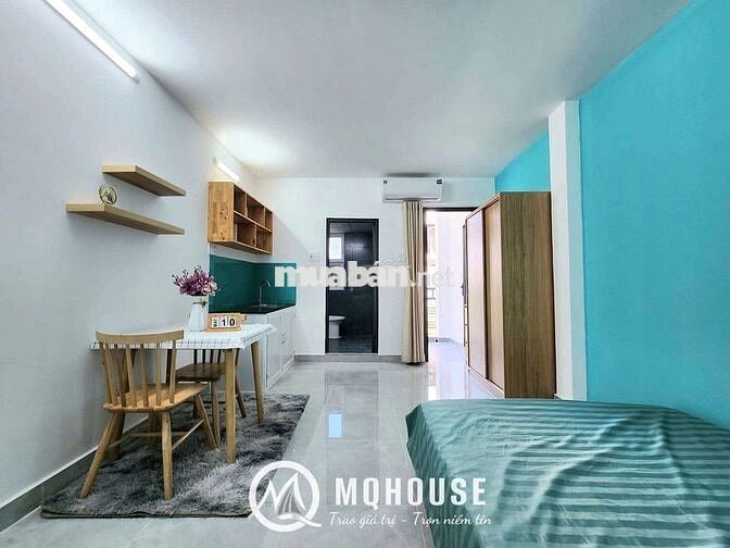 Phòng mới Studio - Bancol 30m2, thoáng mát sẳn nội thất, khu Bàu Cát ✅