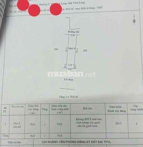 BÁN NHÀ CẤP 4 KHU TÁI ĐỊNH CƯ PHƯỜNG 9 THÀNH PHỐ VĨNH LONG