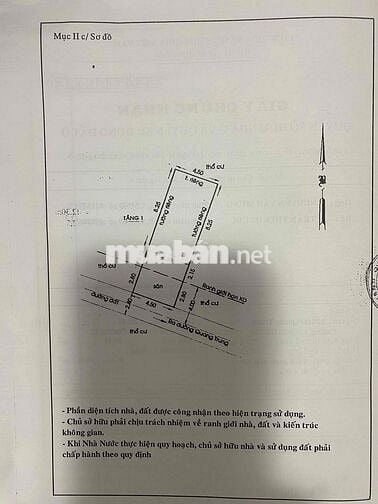 Bán nhà chính chủ P. 14, Gò Vấp nhà 1 trệt 2 lầu (3 tầng)