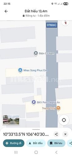 495m2 thổ, MT 826C, Cách Vinhome 200m, Phước V Tây, Cần giuộc, LA