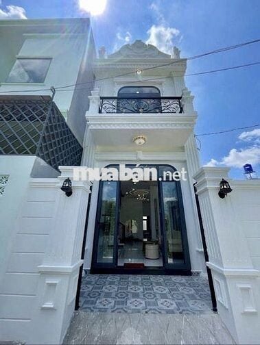 Nhà mới xây 1T1L 103m2 ở Cần GIuộc, MT hẻm 6m, giá: 1Ty122 (SHR)