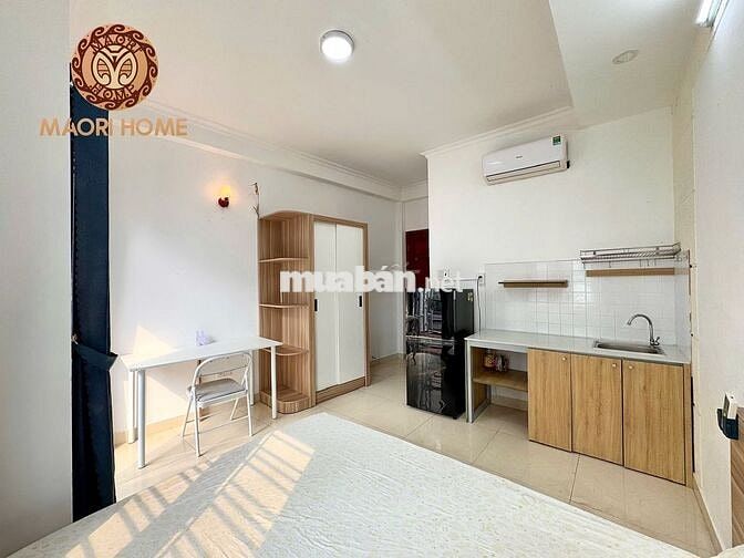 STUDIO BALCONY MÁY GIẶC MÁY SẤY FULL NỘI THẤT NGAY CÔNG VIÊN GIA ĐINH