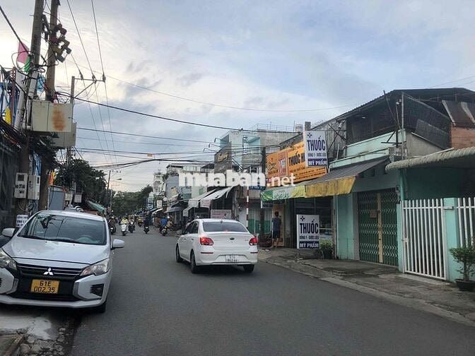 cho thuê nhà mặt tiền đường lái thiêu 14, khu chợ nhỏ kp bình hoà