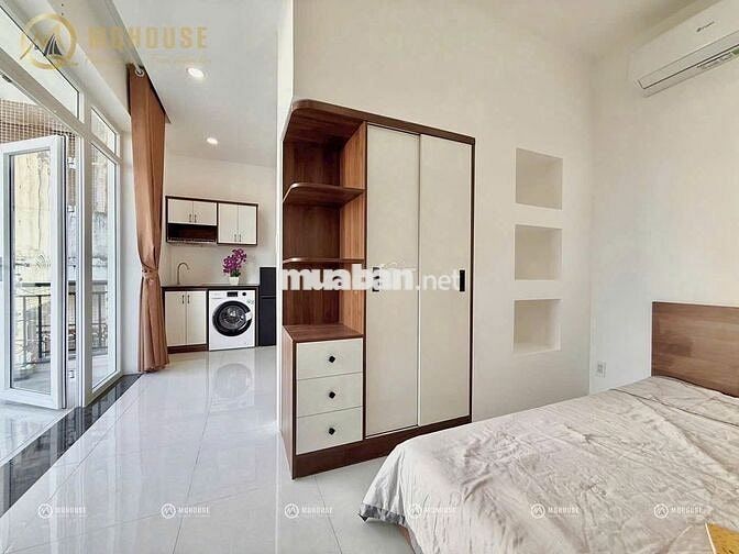 CĂN HỘ FULL NỘI THẤT - 1PN - BAN CÔNG NGAY EMART PHAN VĂN TRỊ