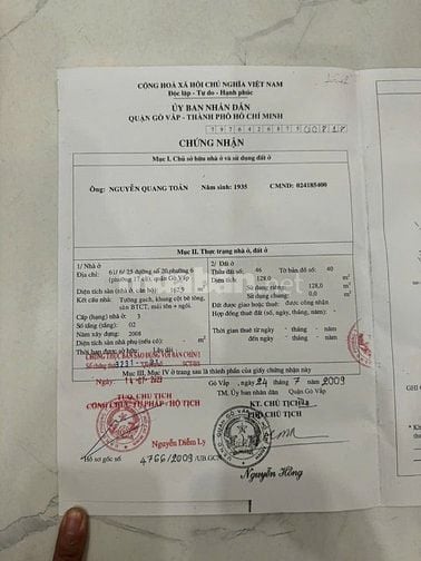 Bán nhà khu villa 496 dương quảng hàm phường 6 gò vấp 