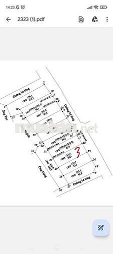 Bán 82,5m2 đất gần cổng sân bay gia bình,mảnh đất sổ vuông vắn  đầu tư