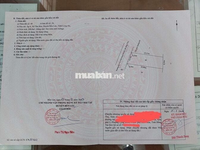 CẦN BÁN 2 LÔ ĐẤT MẶT TIỀN, FULL THỔ CƯ.
