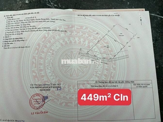 Nền Nghĩ Dưỡng Cách Quốc Lộ 61C 2km - X.Nhơn Nghĩa, TPCT