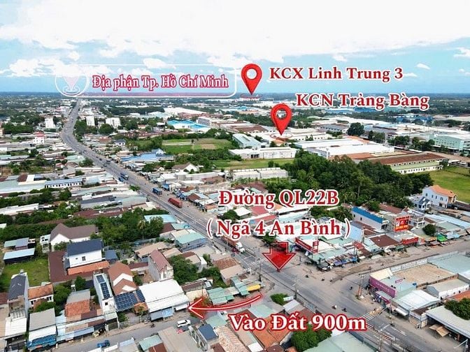Bán đất 96,8m2 ở An Bình, An Tịnh, Trảng Bàng,Tây Ninh. Giá:880 triệu