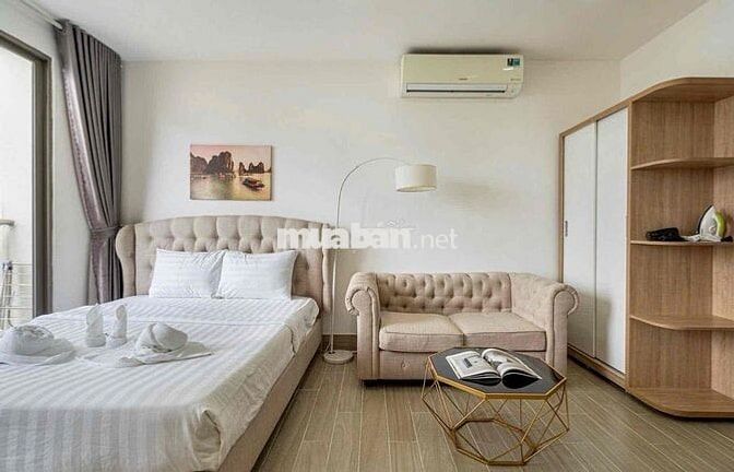 Cho thuê căn hộ studio view ban công mặt tiền đường Ngô Gia Tự