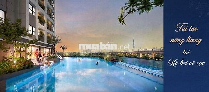 Căn hộ 2PN view sông+Landmark 81 giá 3 tỷ, bàn giao cao cấp