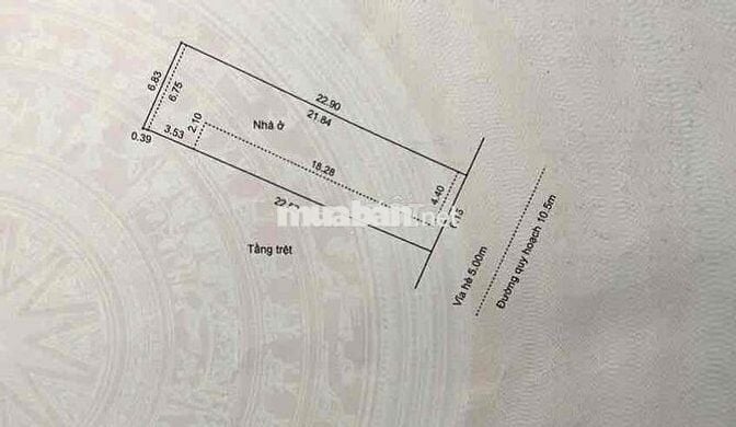Bán đất mặt tiền Trần Duy Chiến đường 10.5m tặng kèm nhà cấp 4