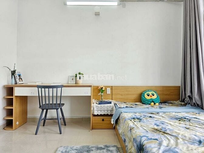 Phòng Ban công - Cửa sổ 45m2 Full NT Xịn Bùi Đình Túy gần ĐH Văn Lang