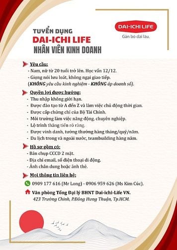 CẦN TUYỂN 10 NHÂN VIÊN KINH DOANH - LÀM VIỆC TẠI Q12