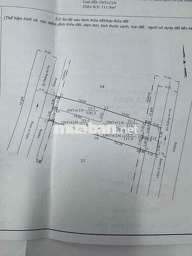 Đất thổ cư đường An Hạ , xã Tân Vĩnh Lộc (5x20) 100m2. 2,2 tỷ