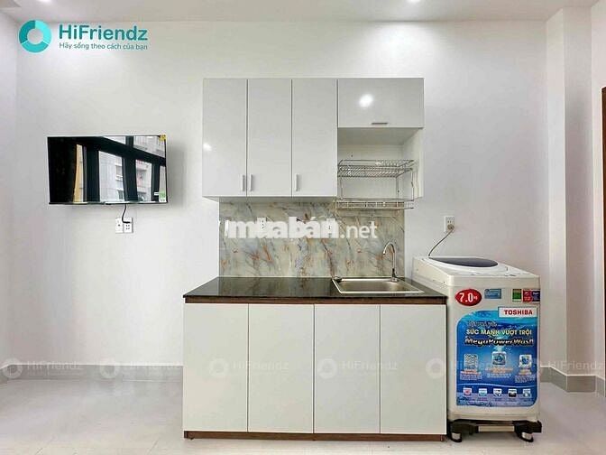 Căn hộ mini Full nội thất có ban công Mặt tiền An Dương Vương quận 8