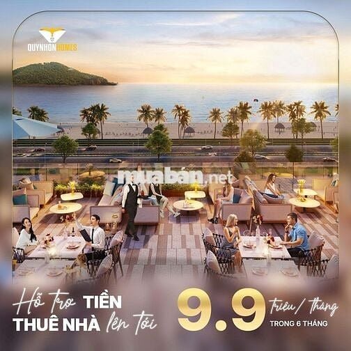 BÁN CĂN HỘ THE SAILING QUY NHƠN - RỔ HÀNG CUỐI,  VIEW BIỂN TRIỆU ĐÔ