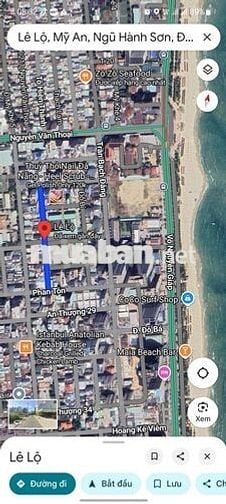 Chính chủ gởi bánn lô đất mặt tiền Lê Lộ gần biển Mỹ Khê