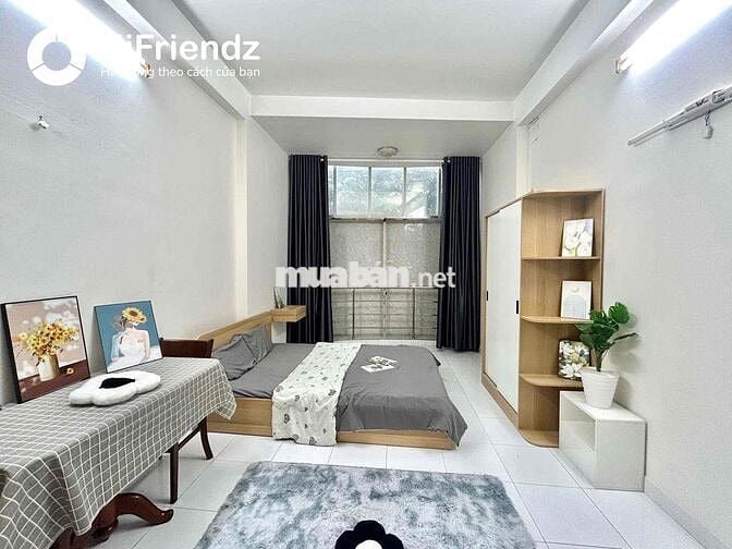 Siêu Phẩm Studio Cửa Sổ Full Nội Thất Ngay Cầu Vượt Cây Gõ