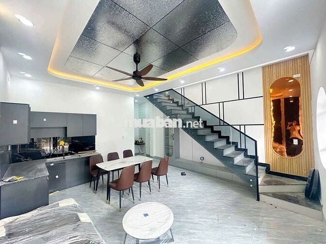 BÁN NHÀ 1 TRỆT 1 LẦU - NHÀ MỚI XÂY FULL NỘI THẤT