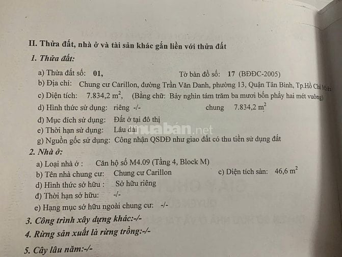 Chính chủ bán căn hộ Carillon - 2PN, 1WC, 55m2, giá 3.5 tỷ.