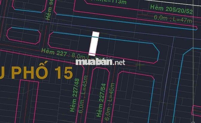 Đất 1/ hẻm 227 Phạm Đăng Giảng (66m2), P.BHH, Q. Bình Tân